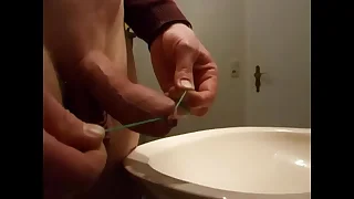 foreskin distention wide of peeing