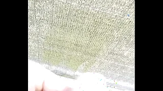 Desperate flaxen-haired pissing timelapse